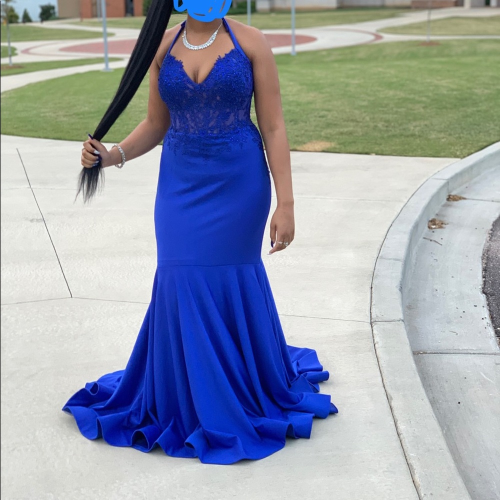 Blue Prom Dress - Picture 4 of 4